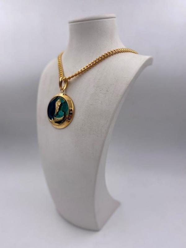 Collana in ottone anallergico, colore oro