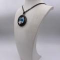 Collana in ottone anallergico, colore nero fumé