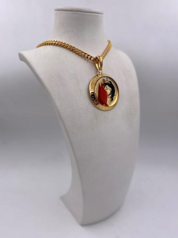 Collana in ottone anallergico, colore oro