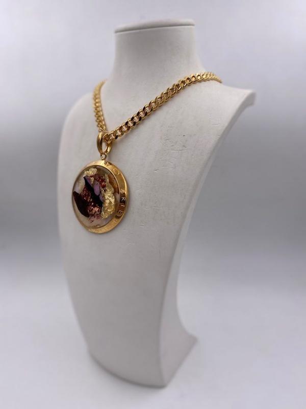 Collana in ottone anallergico, colore oro
