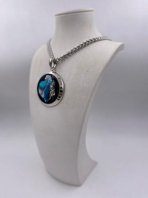 Collana in ottone anallergico, colore argento