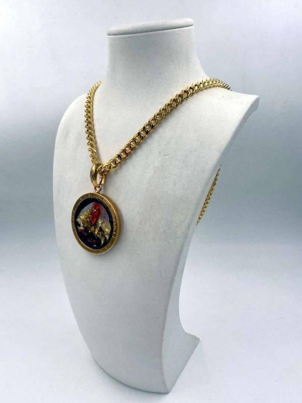 Collana in ottone anallergico, colore oro