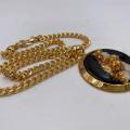 Collana in ottone anallergico, colore oro