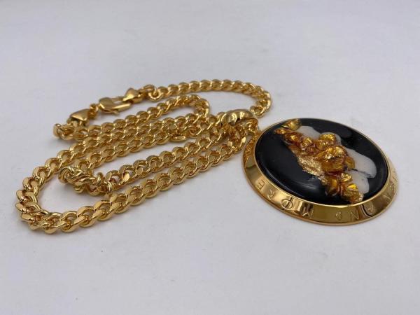 Collana in ottone anallergico, colore oro