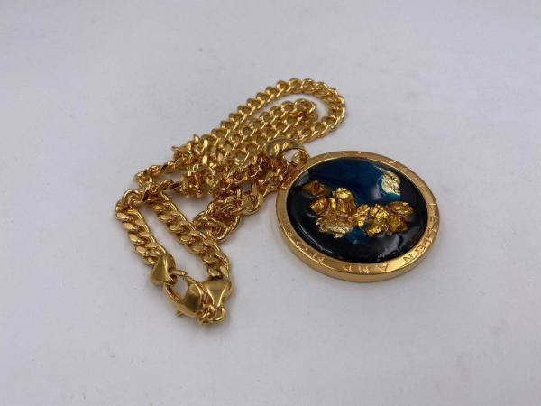 Collana in ottone anallergico, colore oro