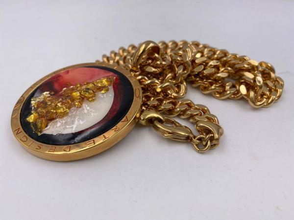 Collana in ottone anallergico, colore oro