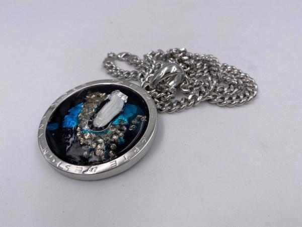 Collana in ottone anallergico, colore argento