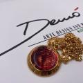 Collana in ottone anallergico, colore oro