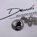 Collana in ottone anallergico, colore argento