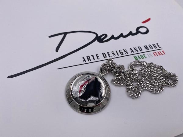 Collana in ottone anallergico, colore argento
