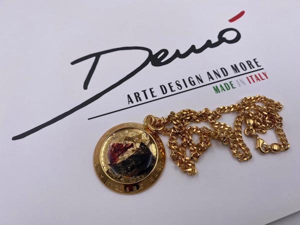 Collana in ottone anallergico, colore oro
