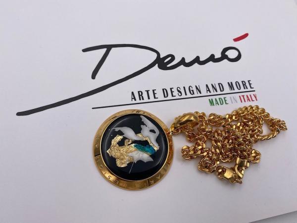 Collana in ottone anallergico, colore oro