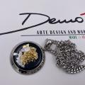 Collana in ottone anallergico, colore argento