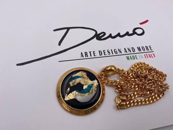 Collana in ottone anallergico, colore oro