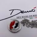 Collana in ottone anallergico, colore argento