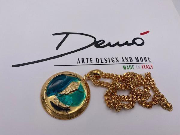 Collana in ottone anallergico, colore oro