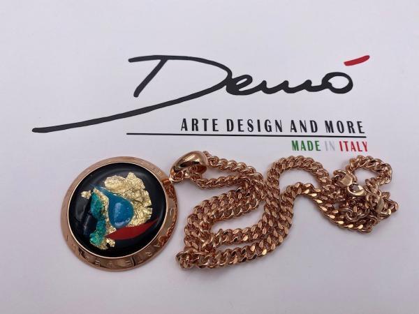Collana in ottone anallergico, colore oro rosé