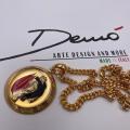 Collana in ottone anallergico, colore oro