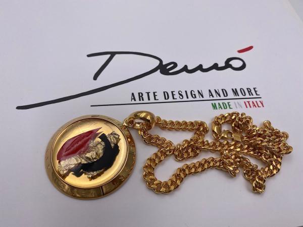 Collana in ottone anallergico, colore oro