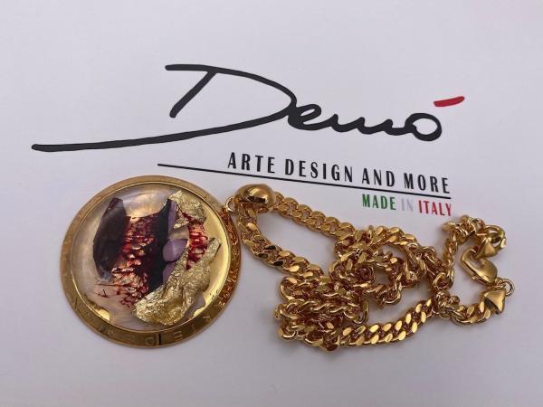 Collana in ottone anallergico, colore oro
