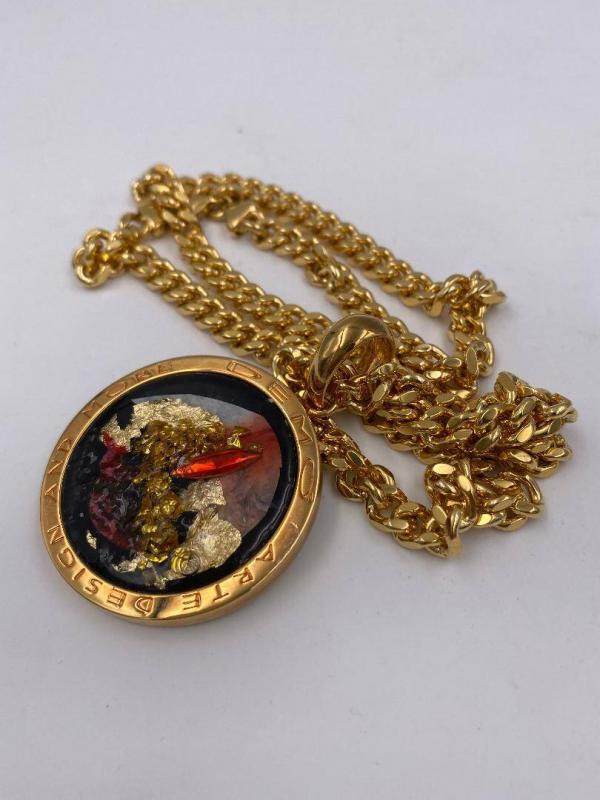 Collana in ottone anallergico, colore oro