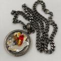 Collana in ottone anallergico, colore nero fumé