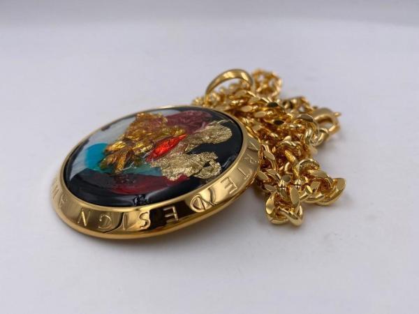Collana in ottone anallergico, colore oro