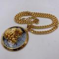 Collana in ottone anallergico, colore oro