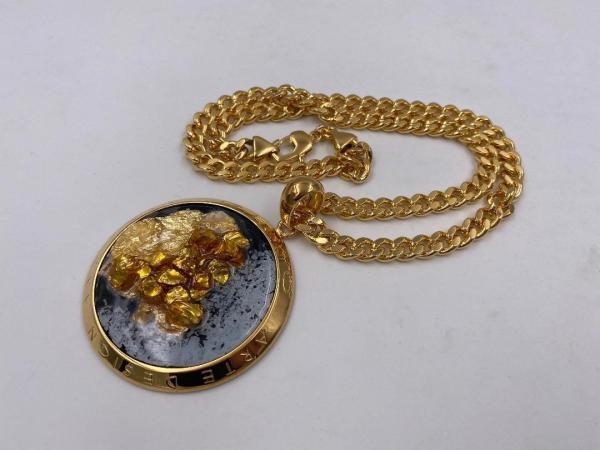 Collana in ottone anallergico, colore oro