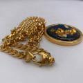 Collana in ottone anallergico, colore oro