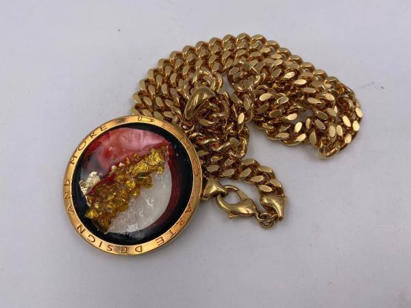 Collana in ottone anallergico, colore oro