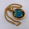 Collana in ottone anallergico, colore oro
