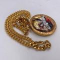 Collana in ottone anallergico, colore oro
