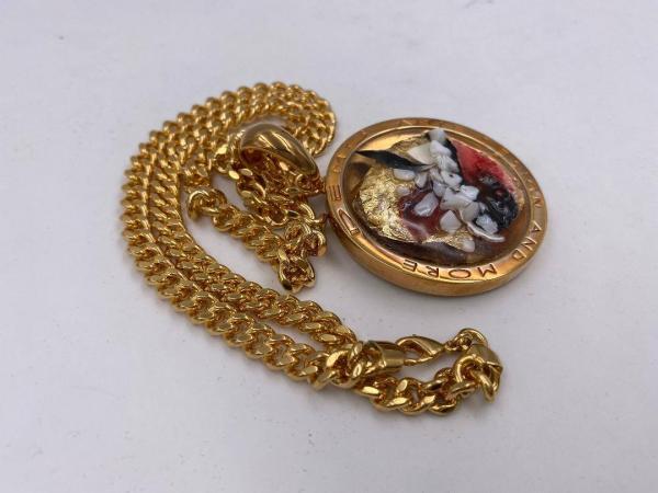 Collana in ottone anallergico, colore oro
