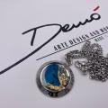 Collana in ottone anallergico, colore argento