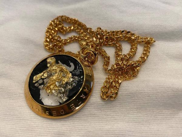 Collana in ottone anallergico, colore oro