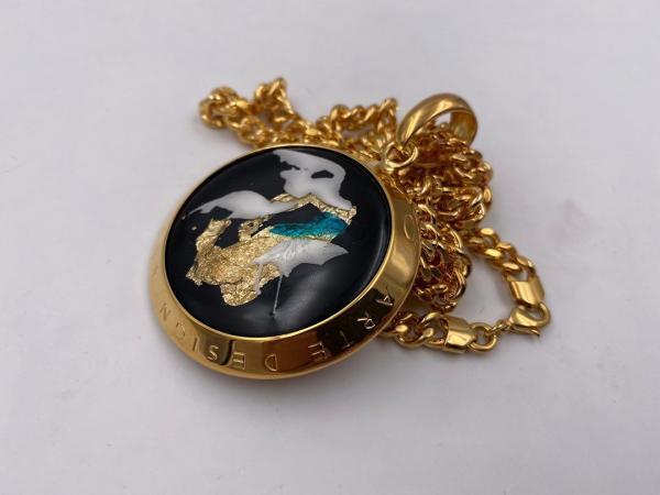 Collana in ottone anallergico, colore oro