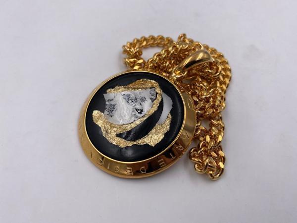 Collana in ottone anallergico, colore oro