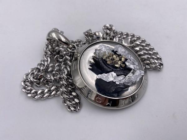 Collana in ottone anallergico, colore argento