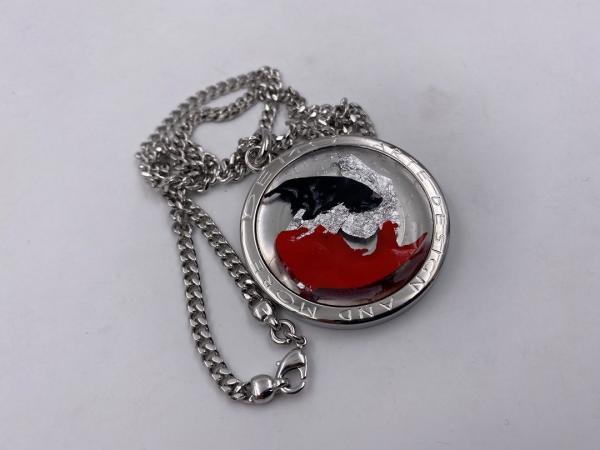 Collana in ottone anallergico, colore argento