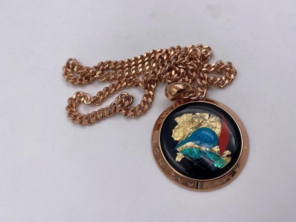 Collana in ottone anallergico, colore oro rosé