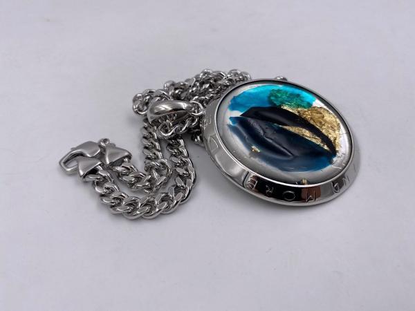 Collana in ottone anallergico, colore argento