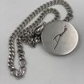 Collana in ottone anallergico, colore argento