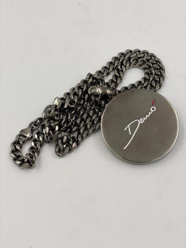 Collana in ottone anallergico, colore nero fumé