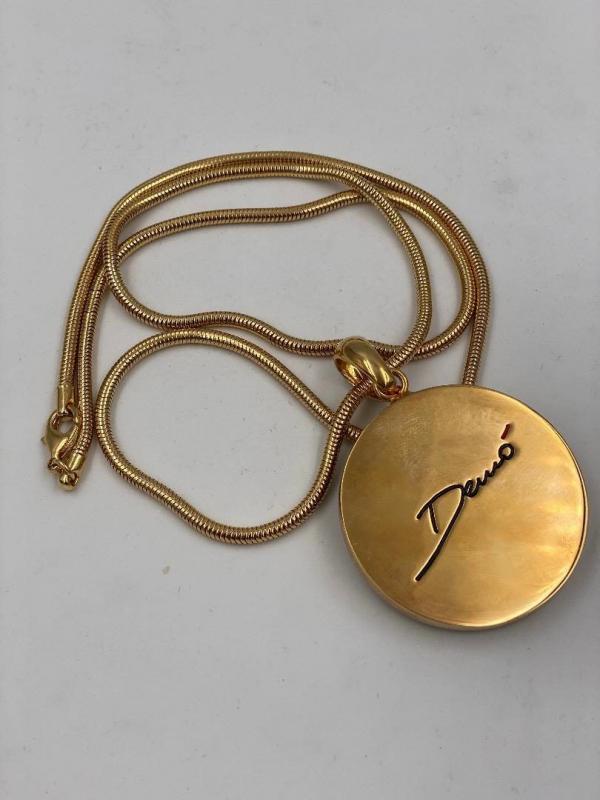Collana in ottone anallergico, colore oro
