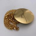 Collana in ottone anallergico, colore oro