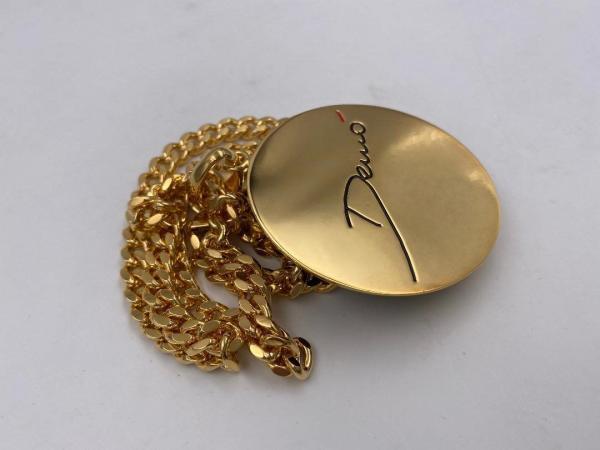 Collana in ottone anallergico, colore oro