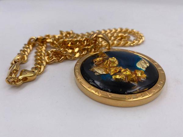 Collana in ottone anallergico, colore oro