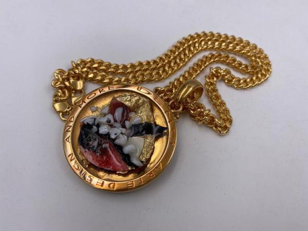 Collana in ottone anallergico, colore oro