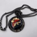 Collana in ottone anallergico, colore nero fumé
